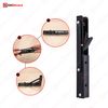 Highdecora Folding Shelf Bracket, 2 Pcs Heavy Duty Foldable Shelf Bracket Metal Wall Mounted Foldable Triangle Support Bracket for Table DIY Work Bench (Black, 14 inch)