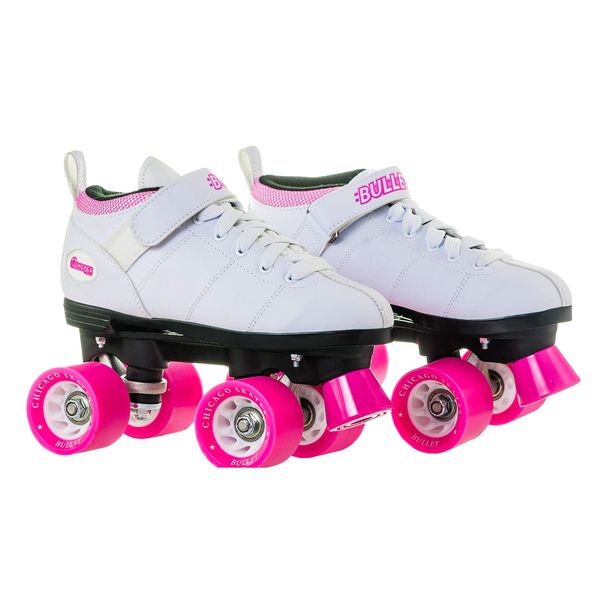 Chicago Bullet Ladies Speed Roller Skate –White Size 3