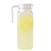 Square Plastic Pitcher Fridge Jug with Lid - 1.1 Litre Carafe