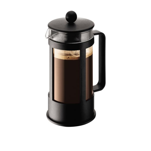 BODUM Kenya 3 Cup French Press Coffee Maker, Black, 0.35 l, 12 oz