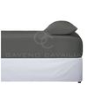 Microfiber Fitted Sheet Single Bed - (25cm) Deep Bed Sheets - Elasticated Corner Bedsheet (91 x 193cm) - Easycare Bed Fitted Sheets - Charcoal
