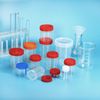 PATIKIL 120mL Sample Cups, 2 Pack Sample Containers Leak Proof Screw Cap for Lab Home, Orange