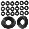 Solid Black Countersunk Finishing Washers Stainless Steel Cup (20, M5)