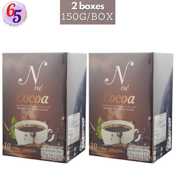 N Ne Cocoa, 150 g. x 2 boxes. Instant Cocoa Powder, Drinking Type, Sugar Free.