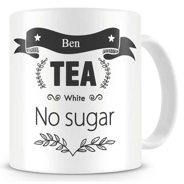 Personalised Tea/Coffee order mug