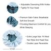 Cospack Extra Large Double Layer Reversible Adjustable Satin Cap for Sleeping Hair Bonnet - Green