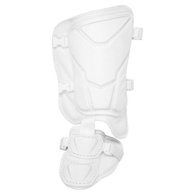 Mizuno 1DJLG034-01/09 Foot Guard, Pad Type, For Right Foot, Left Hitter, High School Baseball Rules, White, Black, Baseball, Softball Protective Gear