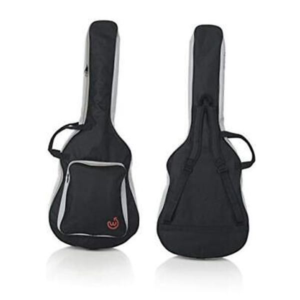 Lightweight Acoustic Guitar Gig Bag with Large Accessory Pocket and Adjustable