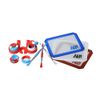 SILICONE ALLEY Non-stick Red/White/Blue Rectangle Mat (3)