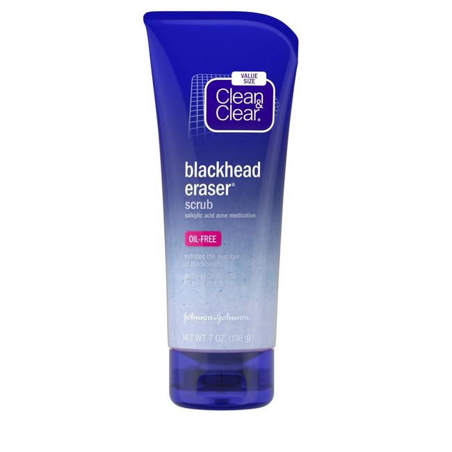 Clean & Clear Blackhead Eraser Facial Scrub with Salicylic Acid, 7 oz