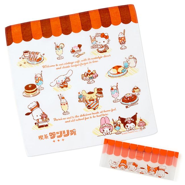 Sanrio 136077 Sanrio Characters Hot Towel Style Handkerchief (Cafe Sanrio No. 2 Store)