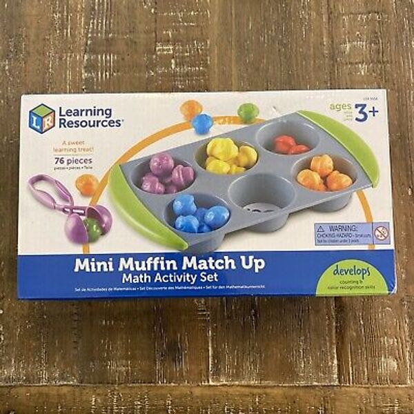 Learning Resources Mini Muffin Match Up Set, Pre K+, 1 Set (LRN5556) NEW/SEALED