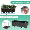 Aoodor 4 Pack Railing Planter Window Box Hanging Flower Pot w/Adjustable Bracket