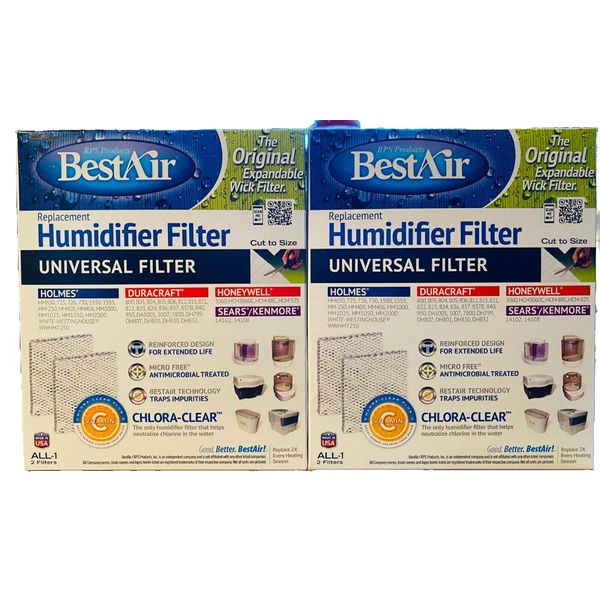 BestAir Replacement Humidifier Filter ALL-1 UNIVERSAL Cut to Size 2 Boxes  Free