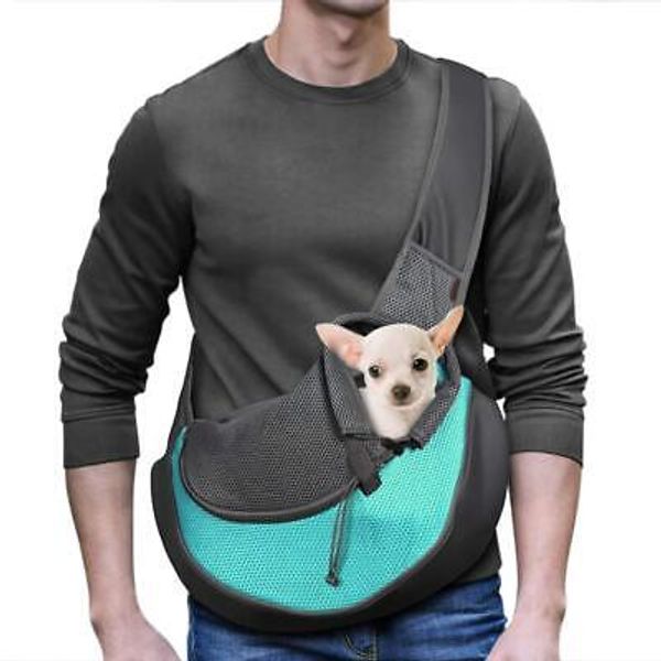 YUDODO Pet Dog Sling Carrier Breathable Mesh Travel Safe Sling Bag Carrier fo...