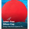Speedo Unisex Bubble Active+ SwiMing Cap | Textured Design, Black, One Size