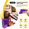 Misimain Barber Clipper Guide Combs - 10-Pack Magnetic Attachments for Andis Master/PM Series Trimmers