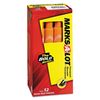 Avery 08883 Large Permanent Ink Markers, Chisel Point, Orange Ink