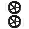 Healifty 2pcs Front Wheelchair Wheel Solid Wheel Replacement for Wheelchairs Rollators Walkers 7 Inch