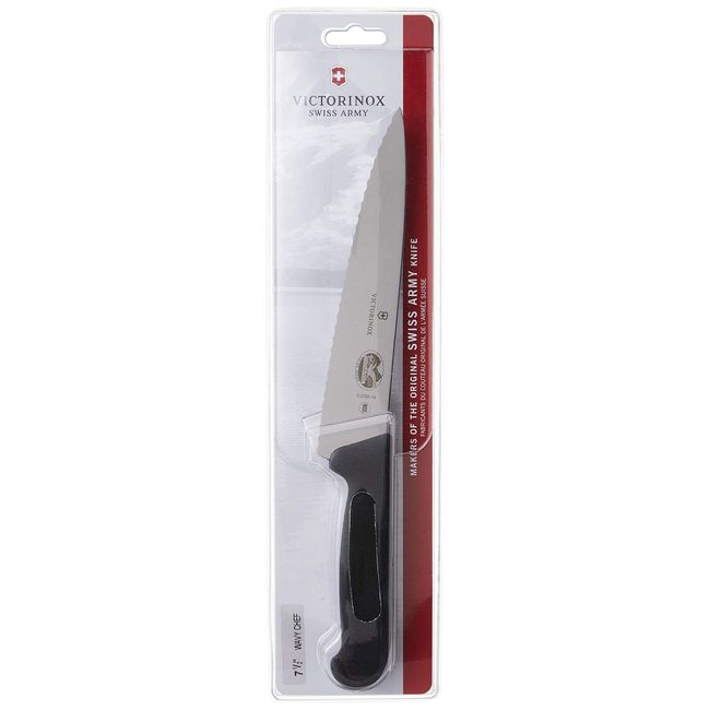 Victorinox Forschner Fibrox 12 Chef's Knife, Black TPE Handle