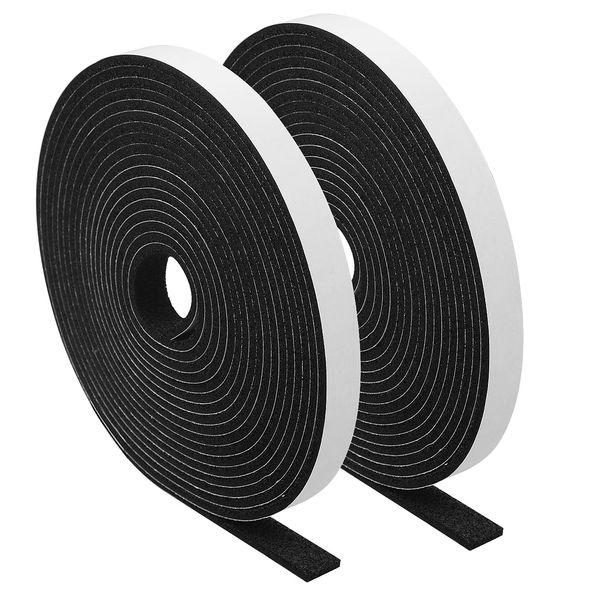 Gap Tape, Soundproofing Door Stop, Silent Tape, Airtight Waterproof, Soundproofing, Insect Repellent, Collision Prevention, Sponge, Gap Tape, Pack of 2, Soft, Waterproof Gap Tape, Airtight Waterproof Seal Tape, 0.6 ft (2 m) (Length x Width x Width x Thick