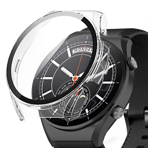 The Joeun Seller Xiaomi Watch S1 Compatible Tempered Glass Case Full Glass Transparent