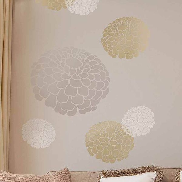 Favorite Flower Wall Art Stencil - MEDIUM - Trendy Floral Stencils for DIY Decor