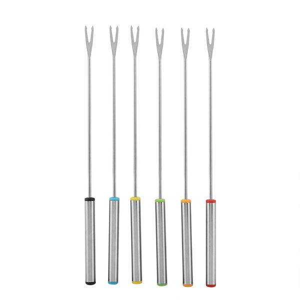 Fondue Accessories Fondue Forks, Fondu Fork Set, Fondue Sticks Cheese Fondue Forks Stainless Steel Fondue Forks, for Cheese Fondue Home Restaurant for Chocolate Fountain