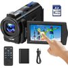4K Video Camera Camcorder 48MP Vlogging Camera for YouTube Night Vision 16XZoom