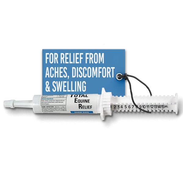 Ramard Total Equine Relief - Total Horse Joint Supplement for Total Body Equine Relief Powder, Tendon & Joint Health, Alleviating Swelling & Discomfort, Boosting Performance & Training 1 Syringe 1/2oz