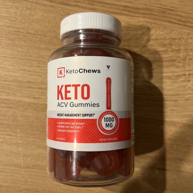 Keto Chews Gummies Keto Chews  ACV Gummies 60 Gummies -2 per serv EXP 6/25 NEW