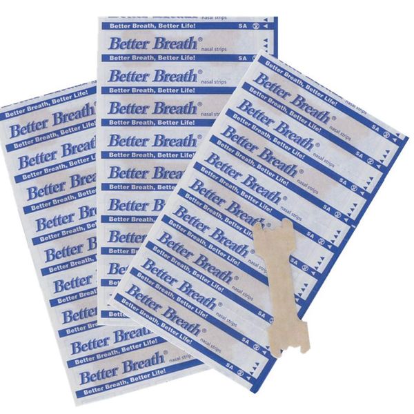 100 Pieces Good Breathing Nose Plasters Nose Strips Lightweight Anti-Snoring Nasal Strips Great for Sleeping, Sports, Breathing