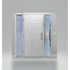 white sheer sidelight curtain 36" wide 79" length