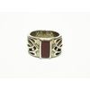 TITAN998 Titanium Ring, Allergy Off, Cloisonne Oriental Ruby, No. 9