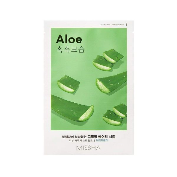 MISSHA Aloe Vera Sheet Mask feuchtigkeitsspendend Tuchmaske Korean Kosmetik kbeauty set 4pcs