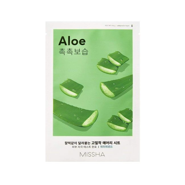 MISSHA Aloe Vera Sheet Mask feuchtigkeitsspendend Tuchmaske Korean Kosmetik kbeauty set 4pcs