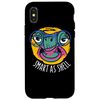 iPhone X/XS One Smart Turtle Smart As Shell Turtle Brain with Glasses Phone Case
