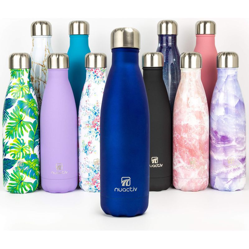 Gourde Isotherme En Acier Inoxydable - Double Paroi Vide - Maintient Le Chaud 12h Et Le Froid 24h - Bouchon BPA Free