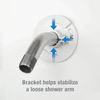 Danco 12005 Shower Arm Stabilizer Bracket and Flange Cover, No Size, Chrome