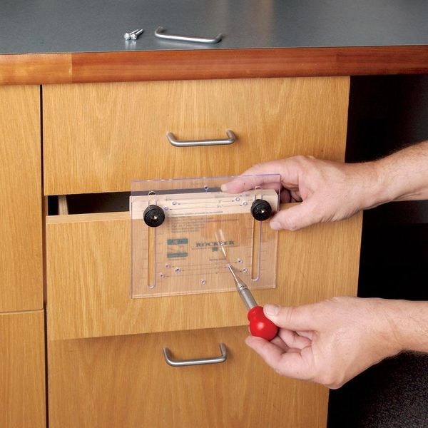 Drawer Pull JIG IT® Template and Center Punch