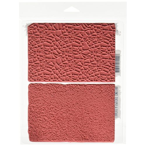 Stampers Anonymous Tim Holtz Cling Stamps 7"X8.5", Cracks & Specks