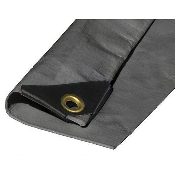 6'X10' Extra Heavy Duty Silver Tarp