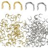 200pcs Easy Spin Nickel Gold Brass Clevises,Wire Stirrup Clevises, DIY Spinner