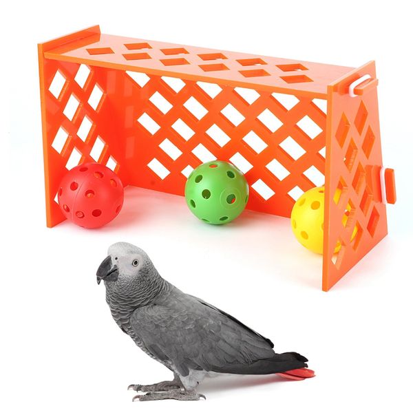 Cyrank Parrot Training Toys Parrot Mini Football Field Bird Intelligence Toy Bird Training Office Educational Puzzle