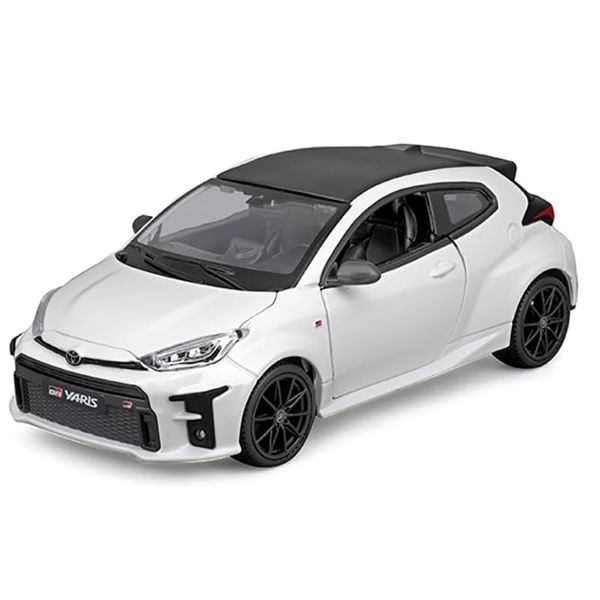 2021 GR Yaris White with Carbon Top Special Edition Series 1/24 Diecast Model Car 32909WH