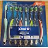Oral-B Cross Action Advanced Toothbrush with Bacteria Guard Bristles, 8 Pack, 8Count (Soft)