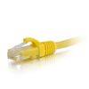 C2G 31366 Cat6 Cable - Snagless Unshielded Ethernet Network Patch Cable, Yellow (75 Feet, 22.86 Meters)