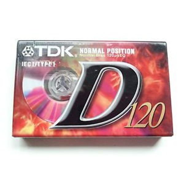 TDK D120 x 1 120 minutes cassettes