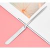 maarku Foundation Spatula, Stirring Stick Tool, Spatula, Cosmetics Tool, Stainless Steel Spatula, Makeup Mixing, Two-Headed, DIY Nail Art Color, Easy to Use, Beauty Cosmetic Tool, For Beginners (Silver)