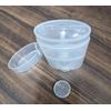 DIY Deodorant Containers Empty Deodorant Container - 75g (2.5 oz) Bottom-Fill, Oval, Removable Inner-Cap (4-Pack)